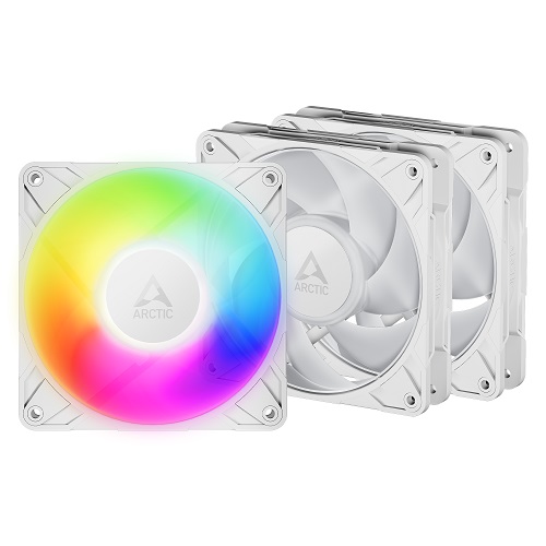 ARCTIC P12 PRO PWM PST A-RGB High-Performance Fans, 4-pin, 120mm, 3pcs (Balts)