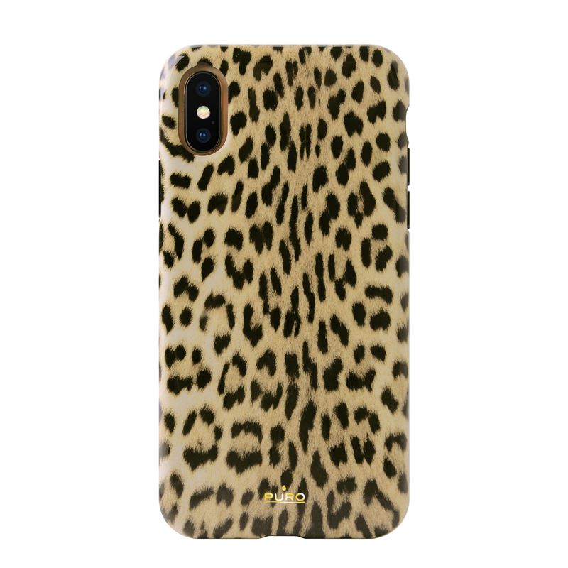PURO Glam Leopard Cover - maciņš iPhone Xs / X (Leo 1)
