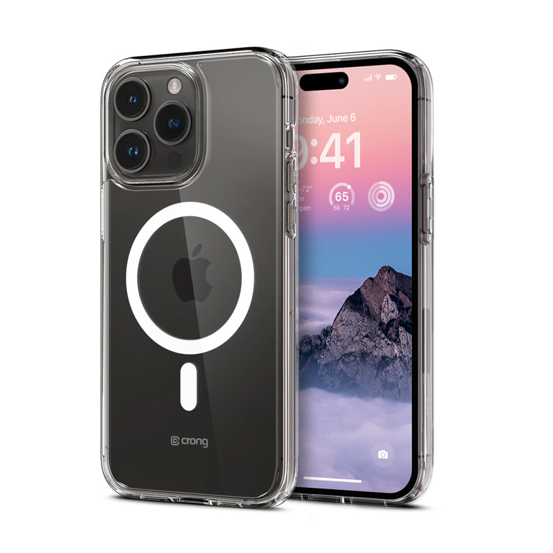 Crong Clear MAG Cover - iPhone 14 Pro Max MagSafe maciņš (Clear)