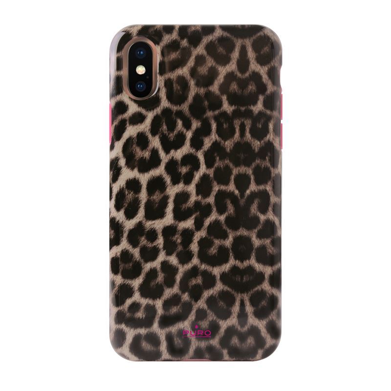 PURO Glam Leopard Cover - maciņš iPhone Xs / X (Leo 2)