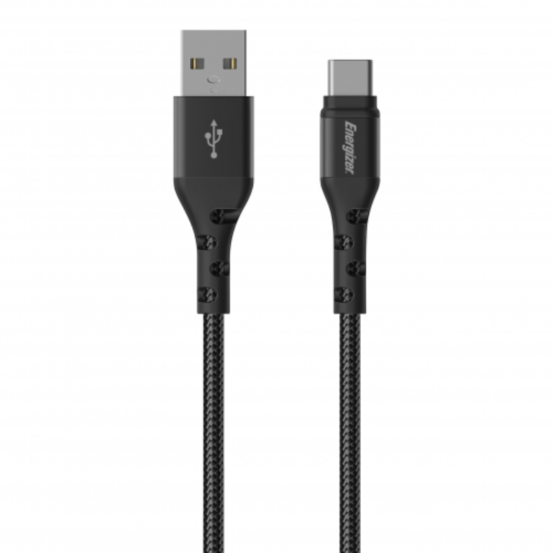 Energizer Ultimate - USB-A to USB-C connecting kabelis 2m (melns)