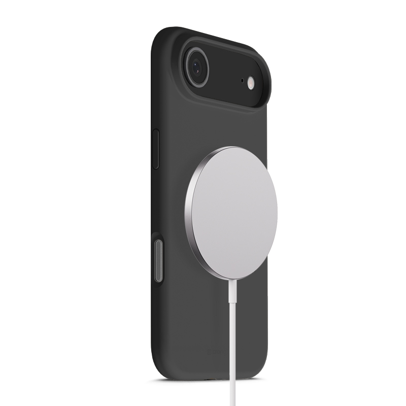 Crong Color Cover Magnetic - MagSafe iPhone Air maciņš (melns)