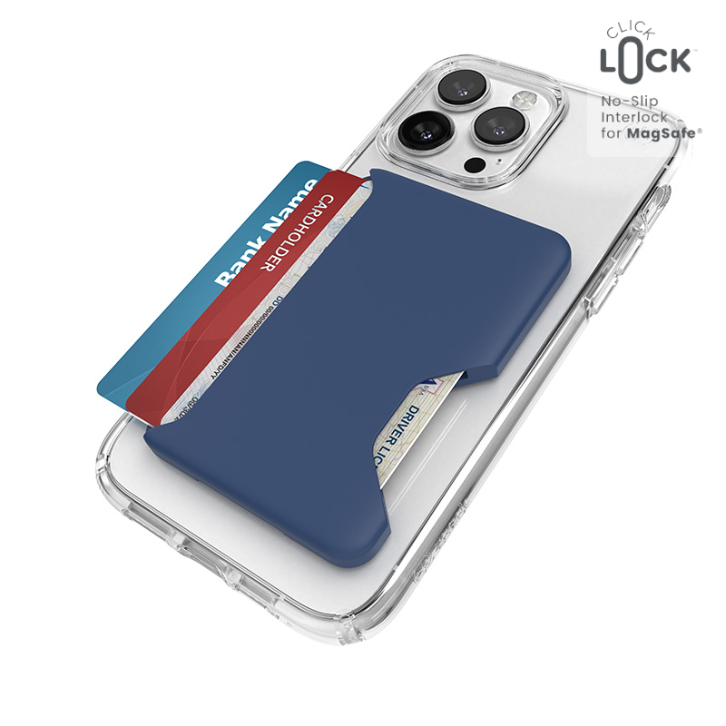 Speck ClickLock Wallet For MagSafe - Magnetic MagSafe Wallet (Coastal zils)