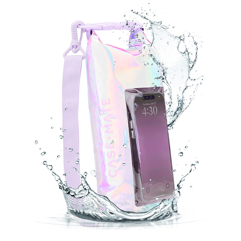 maciņš-Mate Waterproof Mini Phone Bucket Dry Bag - Waterproof bag with phone pocket up to 7" (Soap Bubble)