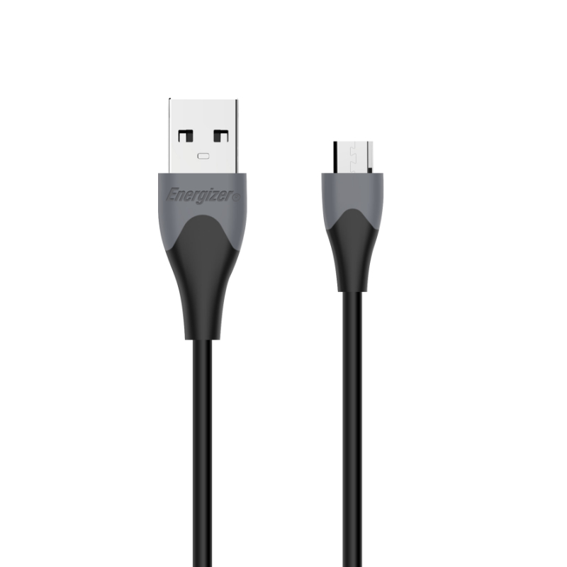 Energizer Classic - USB-A to Micro USB connecting kabelis 1.2m (melns)