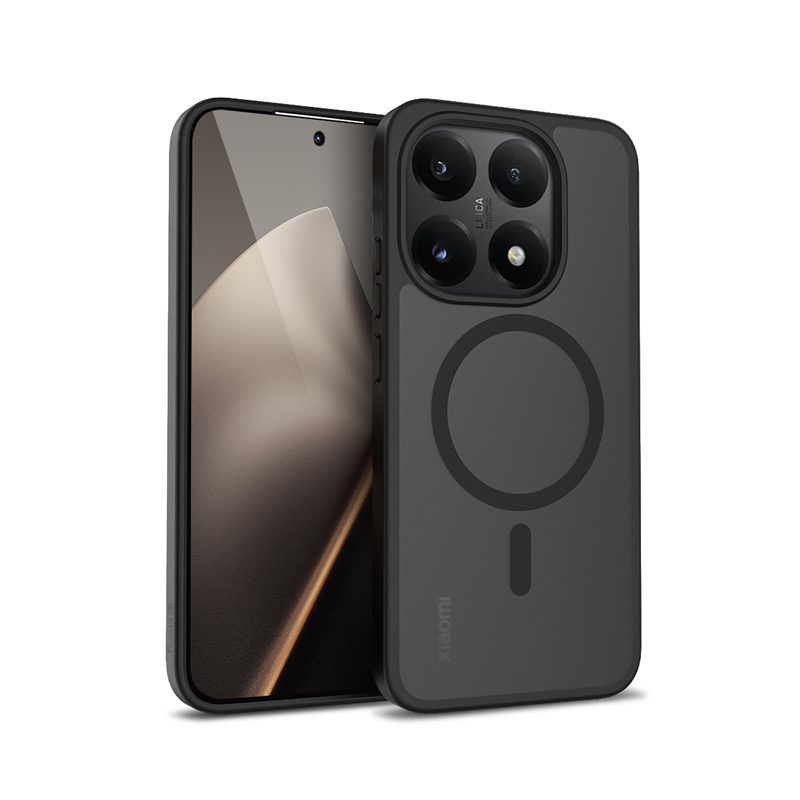 Crong Hybrid Matte Magnetic - Xiaomi 15T MagSafe maciņš (melns)