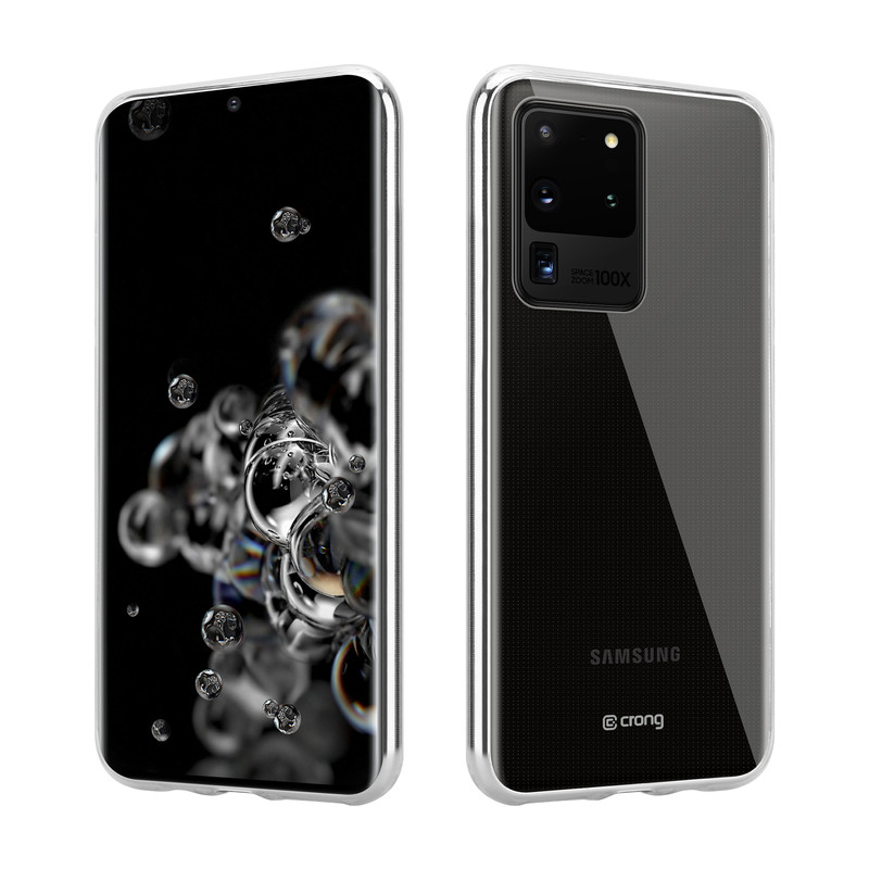 Crong Crystal Slim Cover - Samsung Galaxy S20 Ultra maciņš (caurspīdīgs)