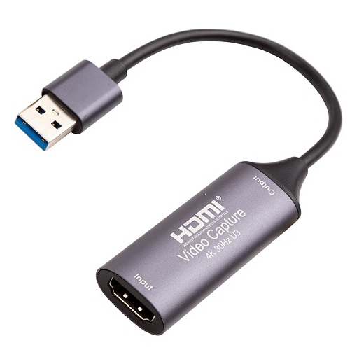 Video uztvērējs HDMI 4K/30Hz uz USB3.0 Type-A