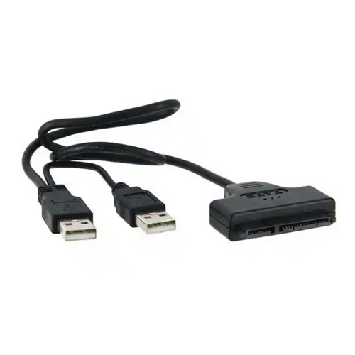 USB 2.0 Type-A uz SATA 7+15Pin adapteris