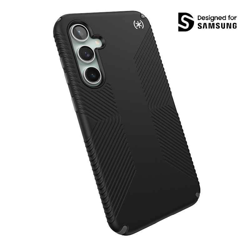 Speck Presidio2 Grip - Samsung Galaxy S23 FE maciņš (melns/melns/balts)