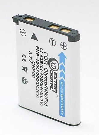 Olympus, baterija Li-40B/ Li-42B, D-Li63, NP-45A, EN-EL10