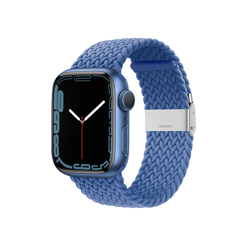 Crong Wave Band – Braided Apple Watch siksniņa 38/40/41/42mm (zils)
