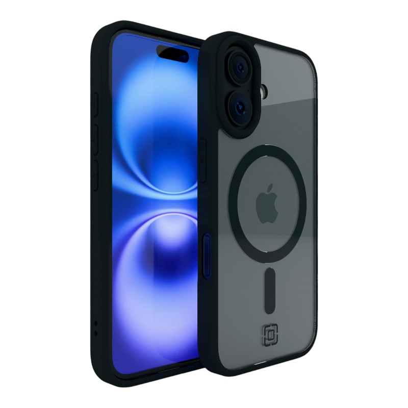 Incipio Velocity MagSafe - maciņš iPhone 16 (Clear / melns)