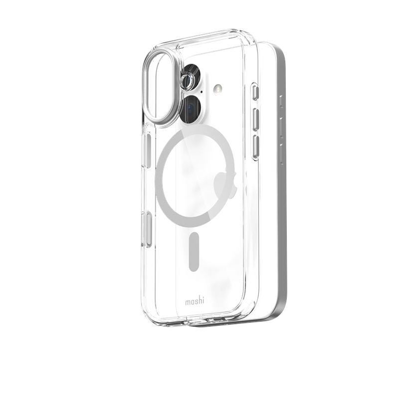 Moshi iGlaze MagSafe - maciņš iPhone 17 (Luna sudrabs)