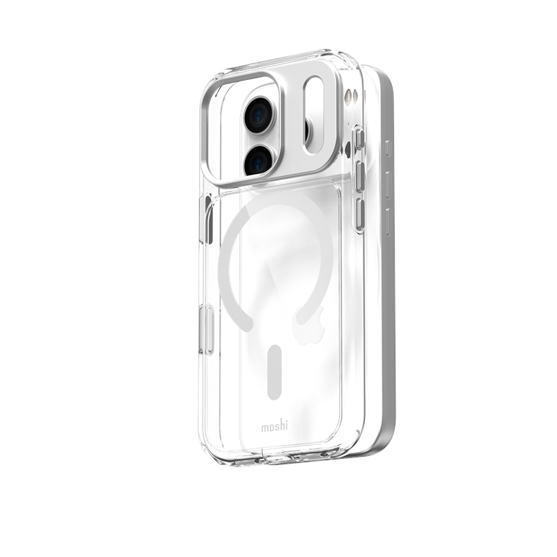 Moshi iGlaze MagSafe - maciņš iPhone 17 Pro (Luna sudrabs)