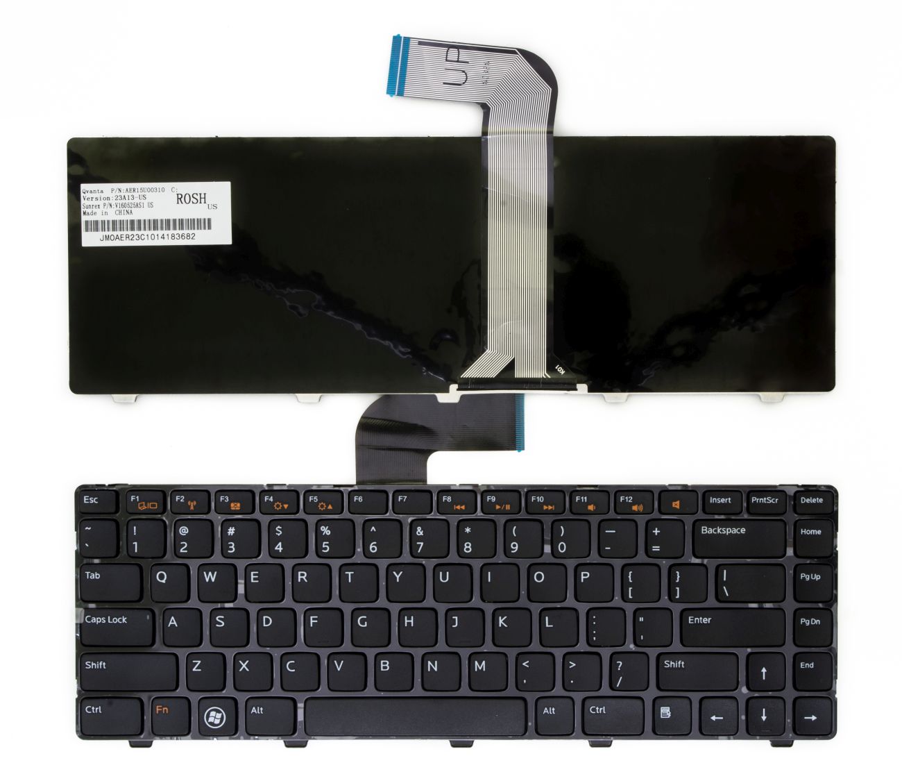 DELL Inspiron 14R tastatūra priekš modeļiem 3420, 3520, 5520, 7520, N5040, N5050, L502x