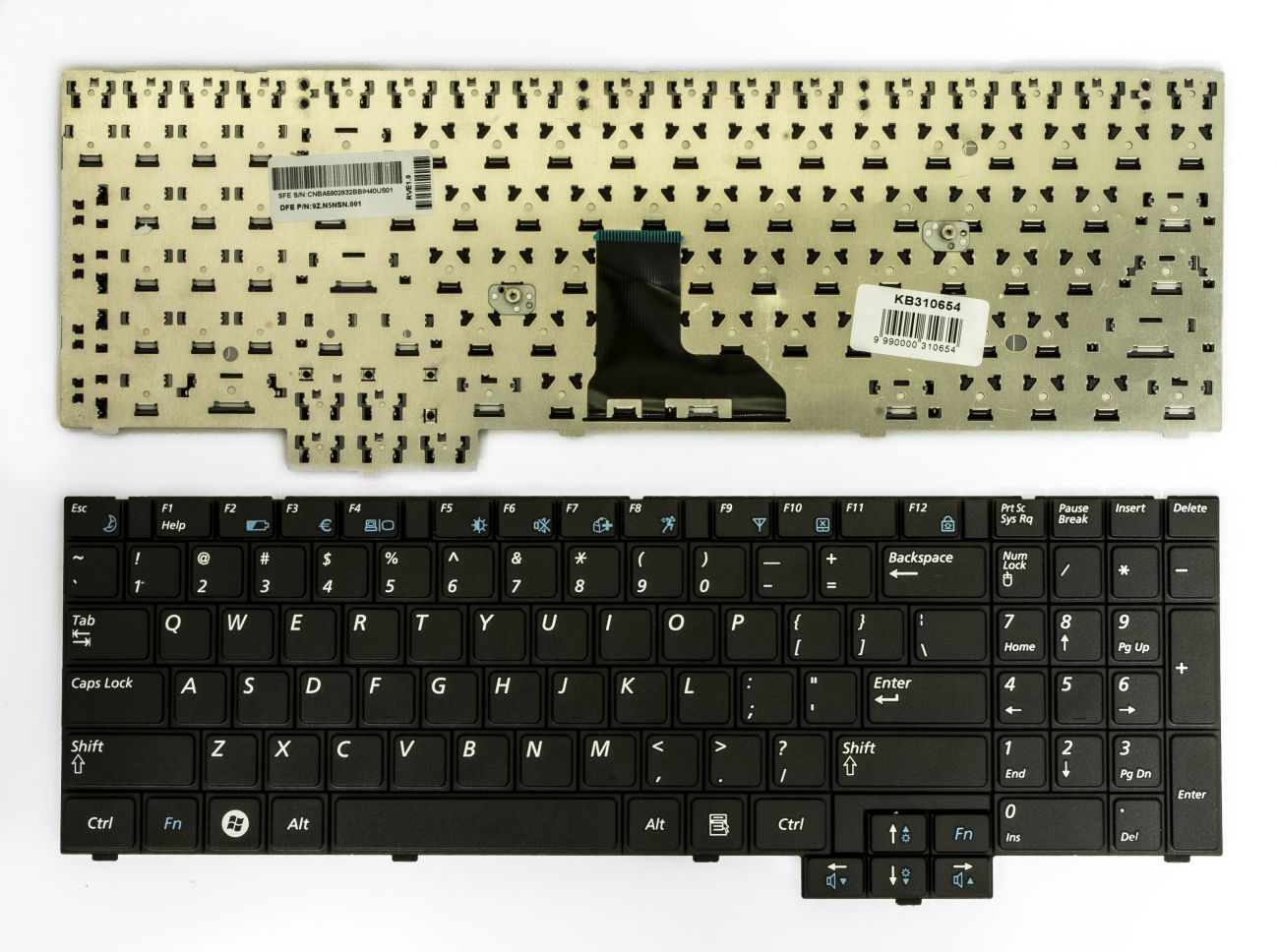 SAMSUNG tastatūra priekš modeļiem NP-RV508, NP-RV510, NP-R620, NP-R530, NP-R540