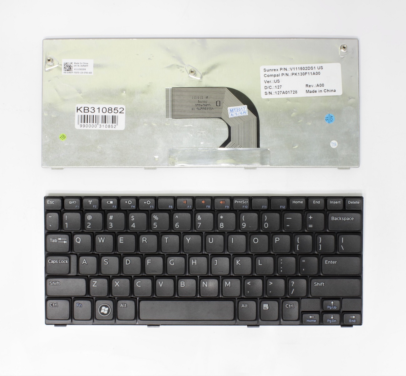 DELL Inspiron Mini 10: 1012, 1018 tastatūra