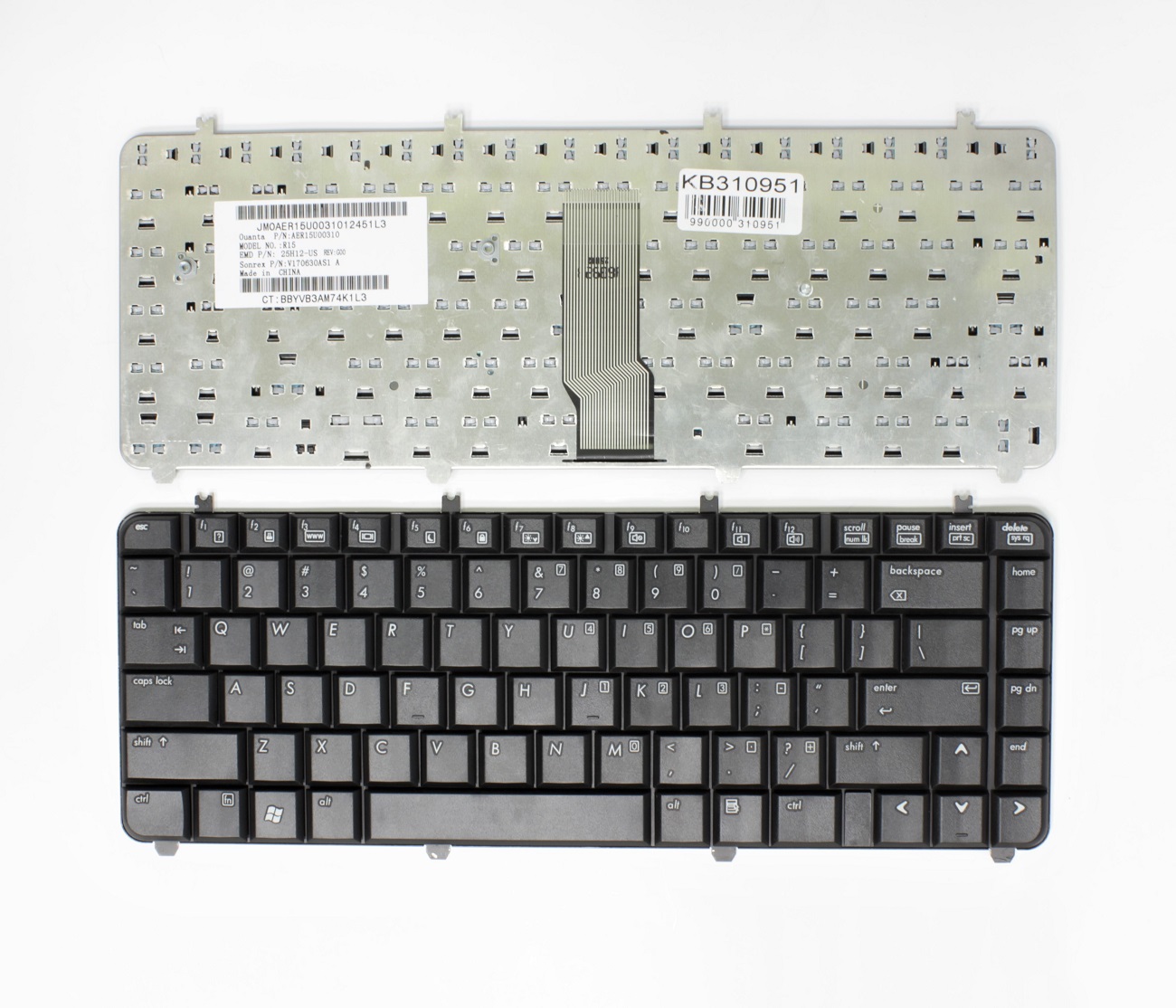 HP Pavilion DV5, DV5T, DV5Z, DV5-1000, DV5-1100, DV5-1200, DV5-1300 tastatūra