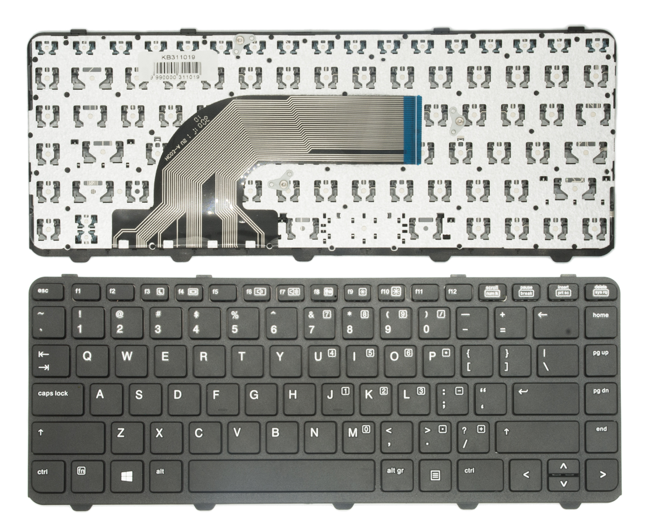Keyboard HP ProBook 430 G2, 440 G0, 440 G1, 440 G2, 445 G2, 630 G2, 640 G1, 645 G1. ar frame