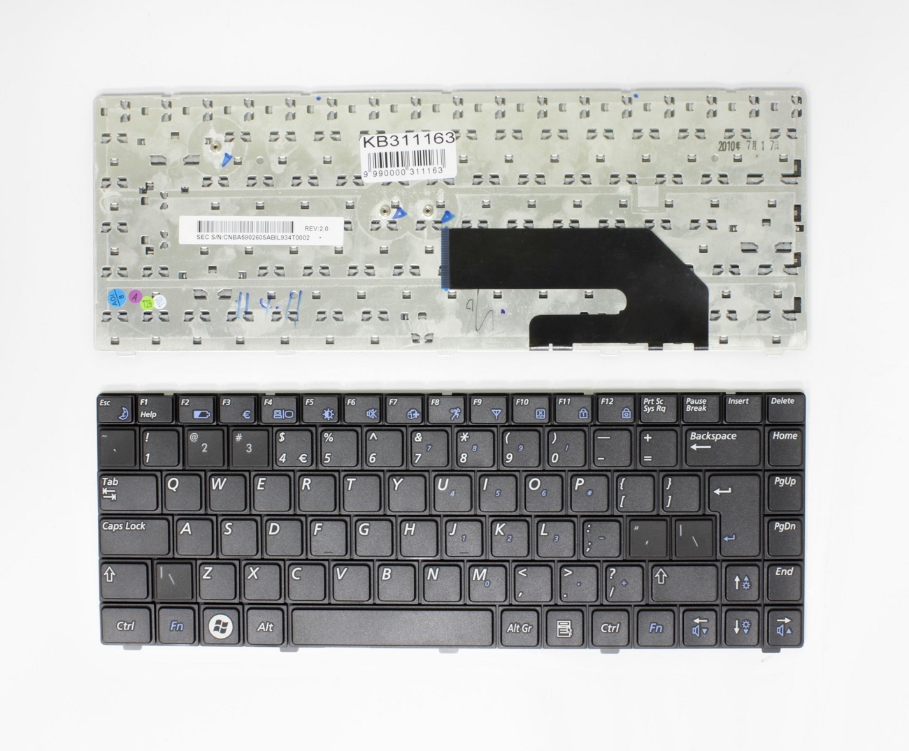 SAMSUNG X420 NP-X420, X418 NP-X418 UK tastatūra