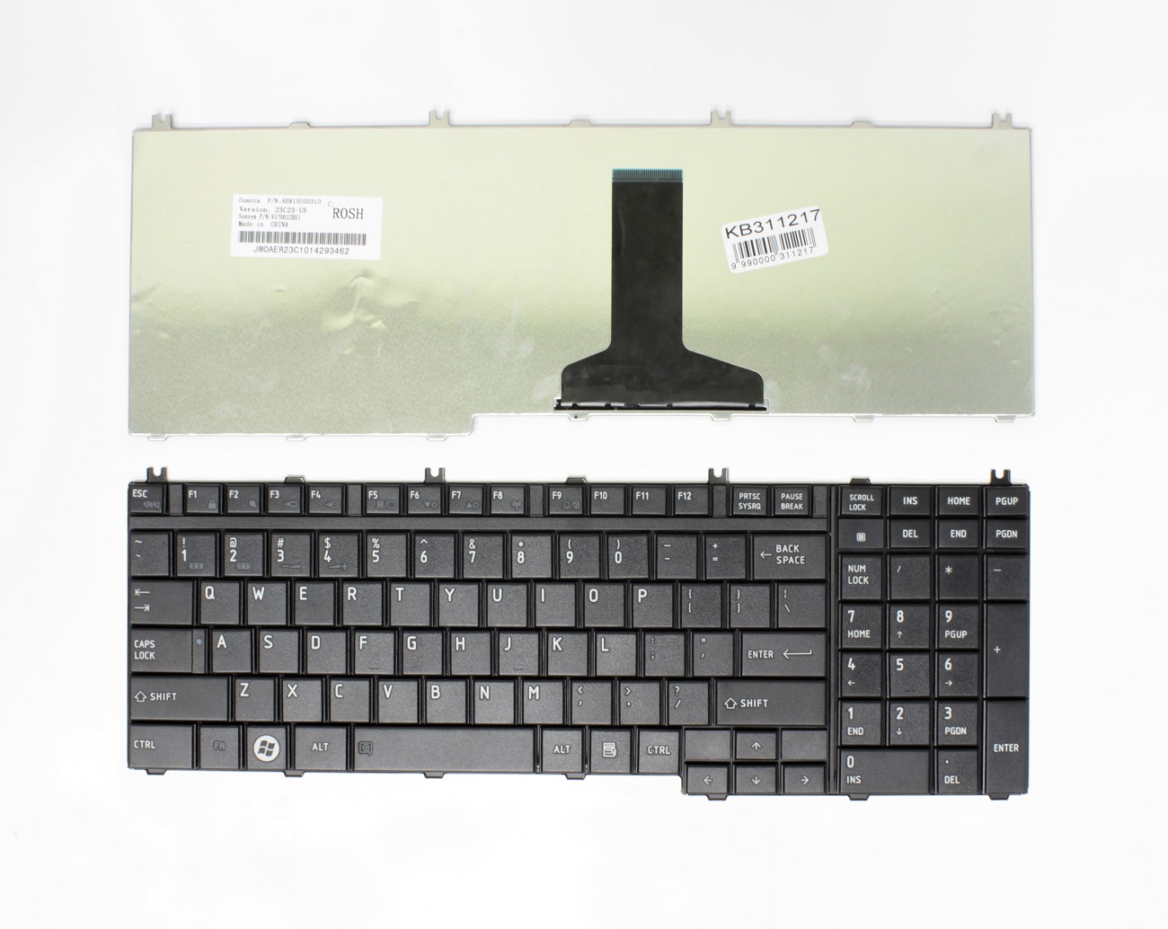 Tastatūra TOSHIBA Satellite L350, L500, L550, P200, P300