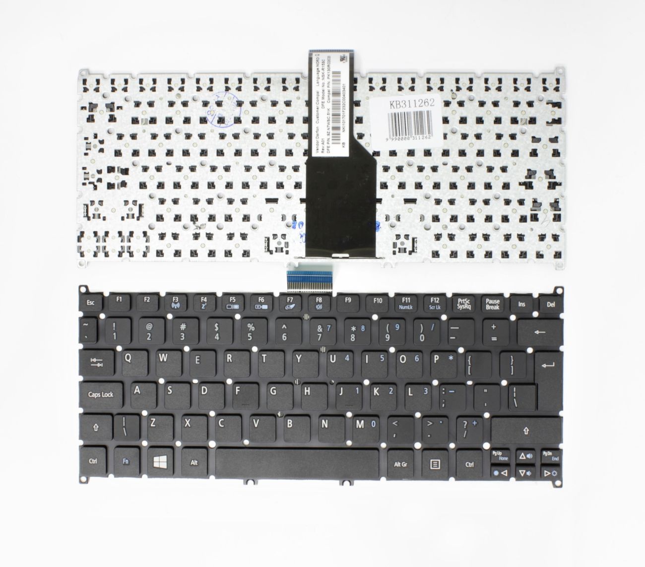 ACER Aspire One 756, S3, S3-391, S3-951, S5, S5-391 UK tastatūra
