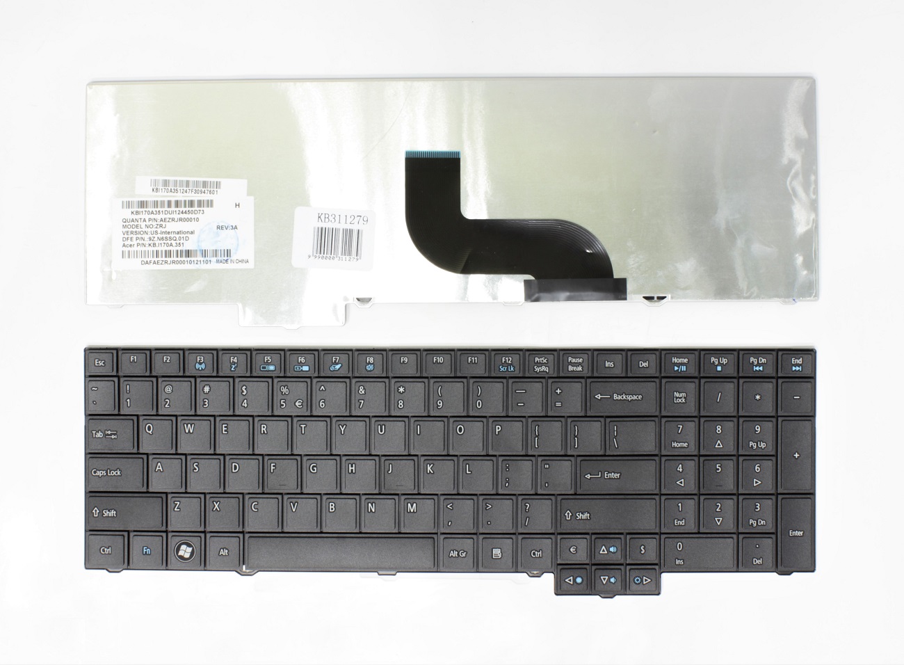 ACER TravelMate 5760, 5760G, 5760Z, 5760ZG tastatūra