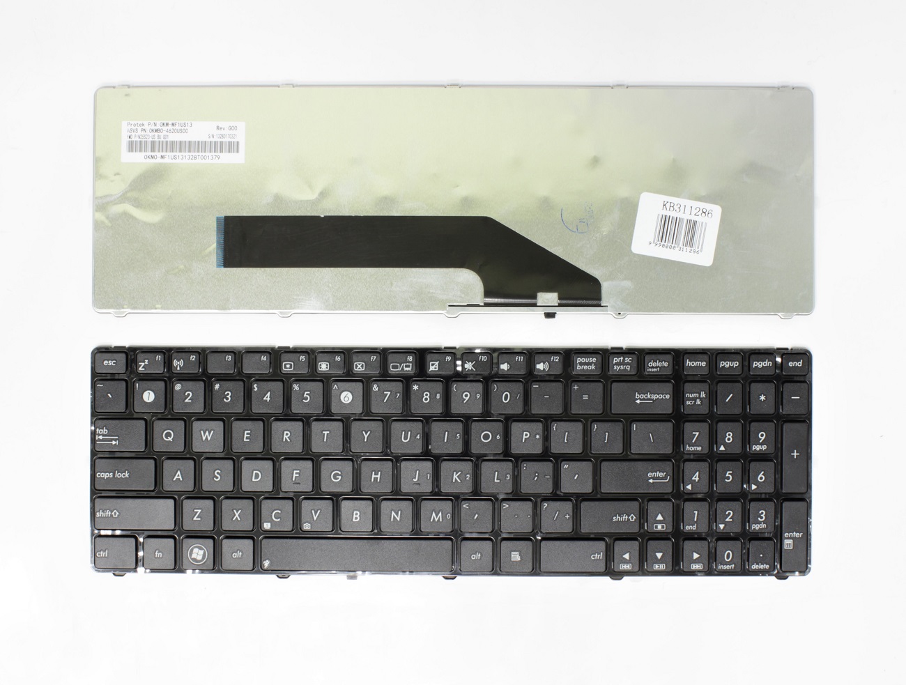 ASUS K50, K50A, K50I, K62, K62F, K62J, K70, K70A, K70I, K72, K72F, K72J tastatūra