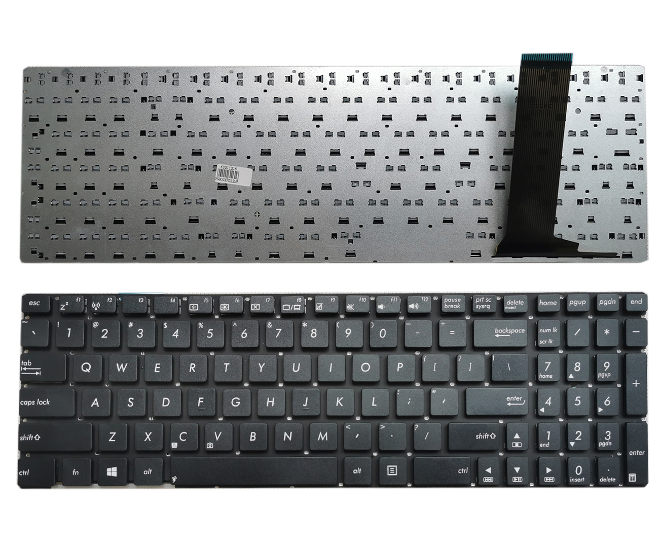 ASUS N56, N76, R500v, S500, U550 (US) tastatūra