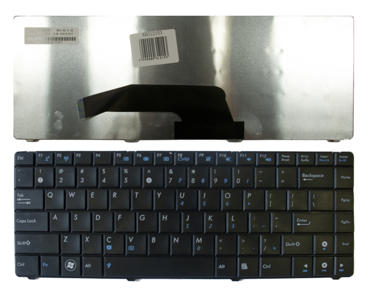 ASUS K40, K40AB, K40IJ, K40IN, K40C, K40IP tastatūra