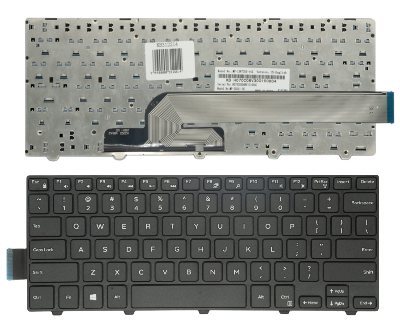 DELL Inspiron 14 3000, 3441, 3442, 3446, 3447, 3449, 3451, 3458 tastatūra