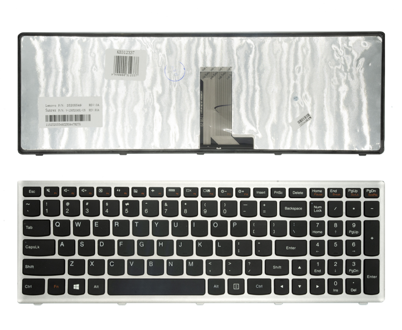 LENOVO Ideapad U510, Z710 tastatūra