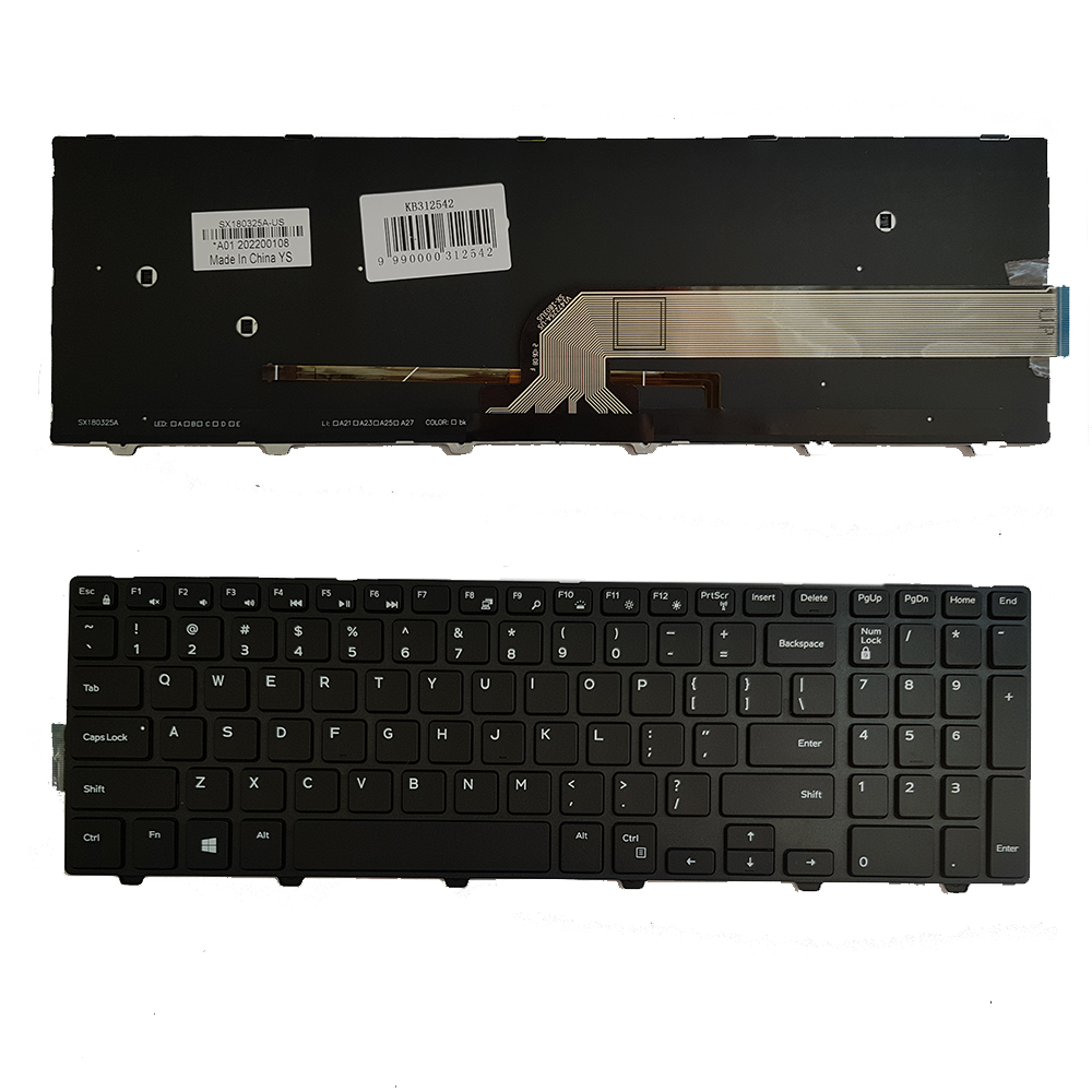 Keyboard Keyboard DELL Inspiron 5558 ar backlight (US)