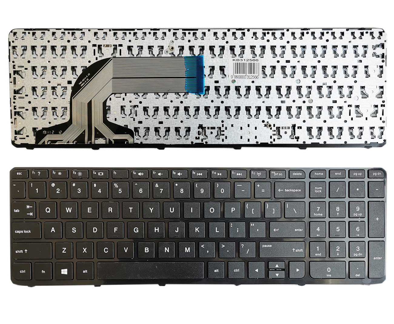 Keyboard HP 250: G2, G3; 255: G2, G3; 256: G2, G3. Ar frame