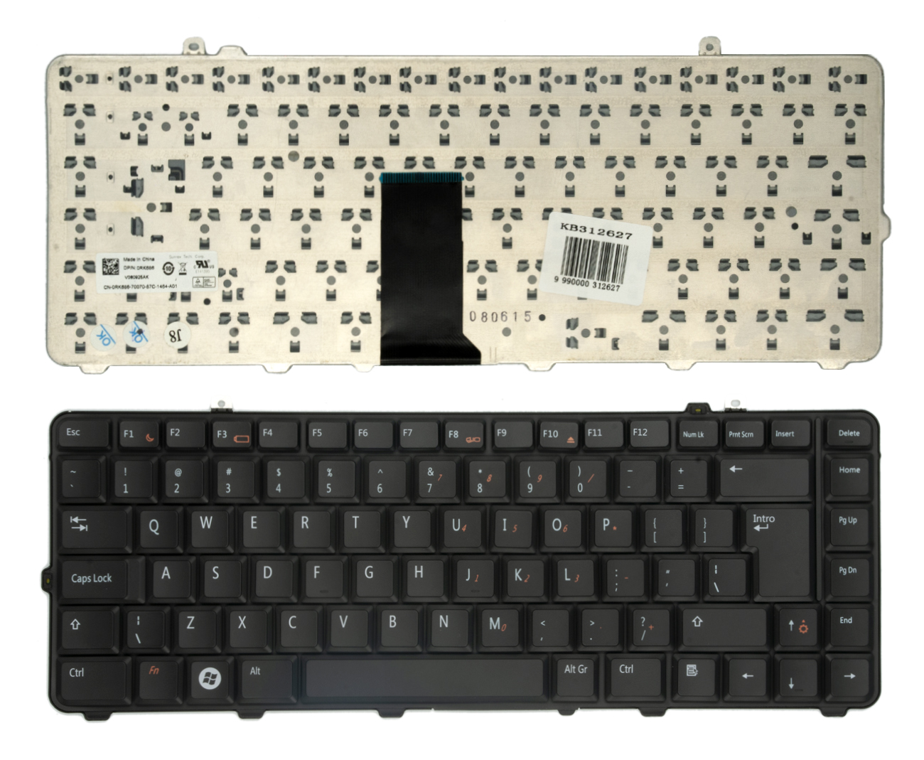 DELL tastatūra priekš Studio 15 1535, 1536, 1537, 1555, 1557, 1558 (UK)