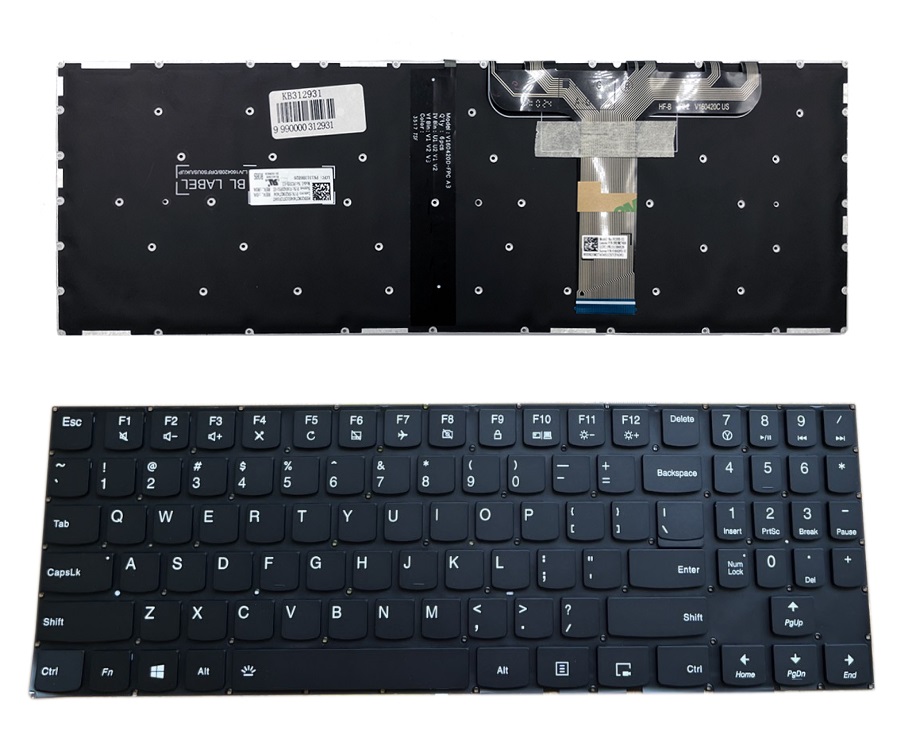 Klaviatūra Lenovo: Legion Y520 ar sarkans backlight