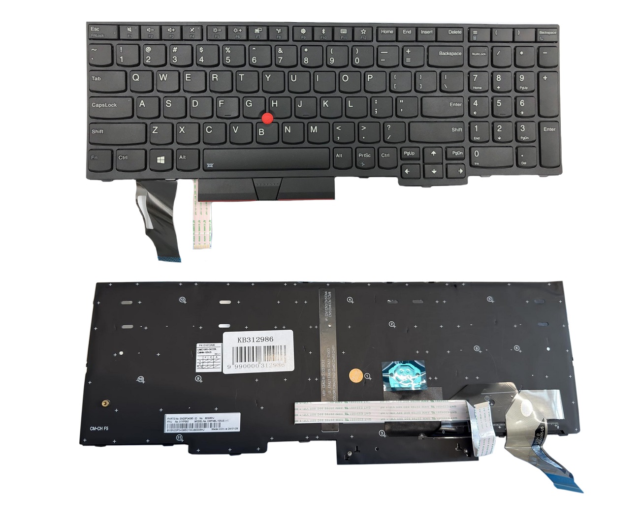 Keyboard Lenovo: E580 (ar backlight)