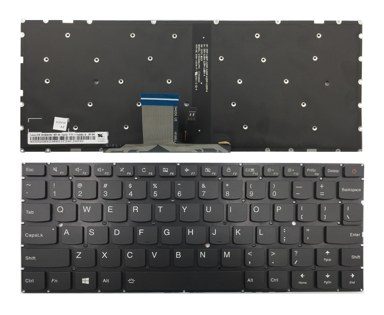 Keyboard Lenovo: Ideapad 710S-13IKB, 710S-13ISK ar backlight