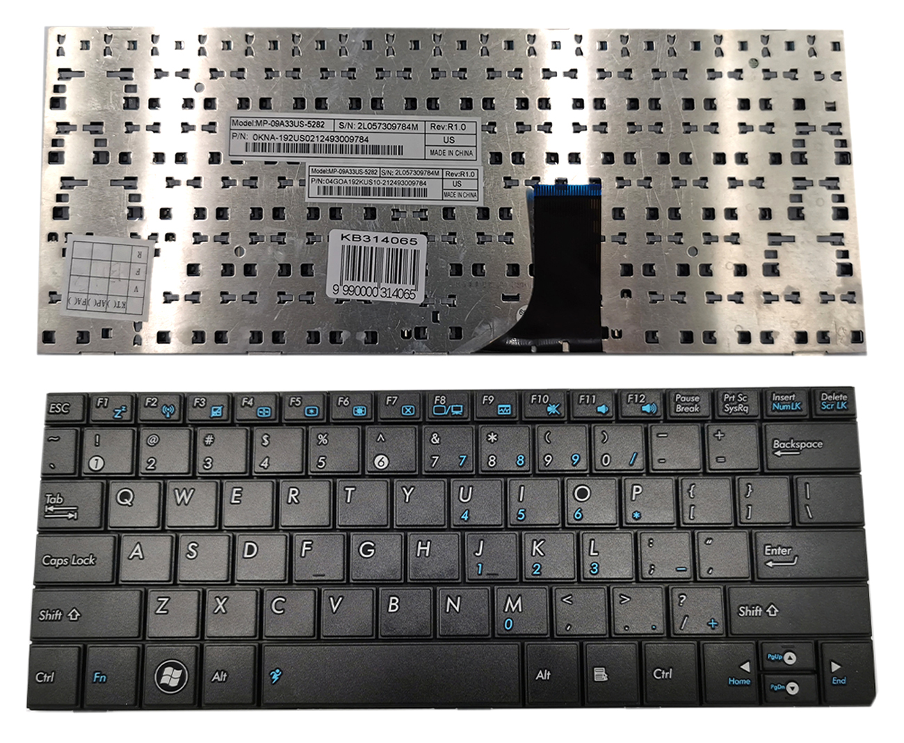 ASUS tastatūra priekš EEE PC 1001, 1001PXD, 1005, 1005HA