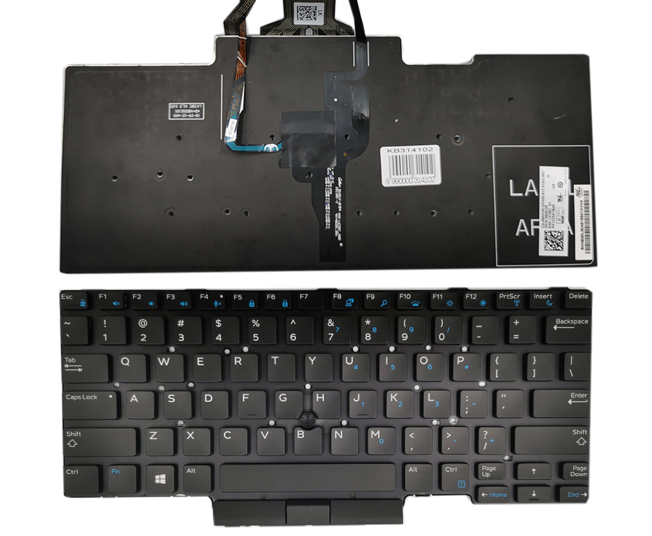 Keyboard DELL Latitude: E5450, E5470, E5480 ar backlight un trackpoint