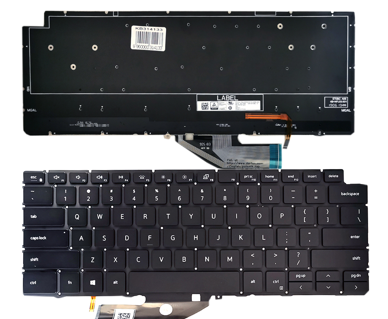 DELL XPS 13 tastatūra priekš 7390, 9730, 9780