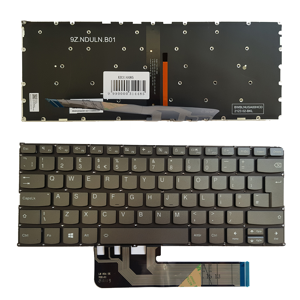 Keyboard Lenovo Yoga 730-13IKB, 730-15IKB, UK, ar backlight
