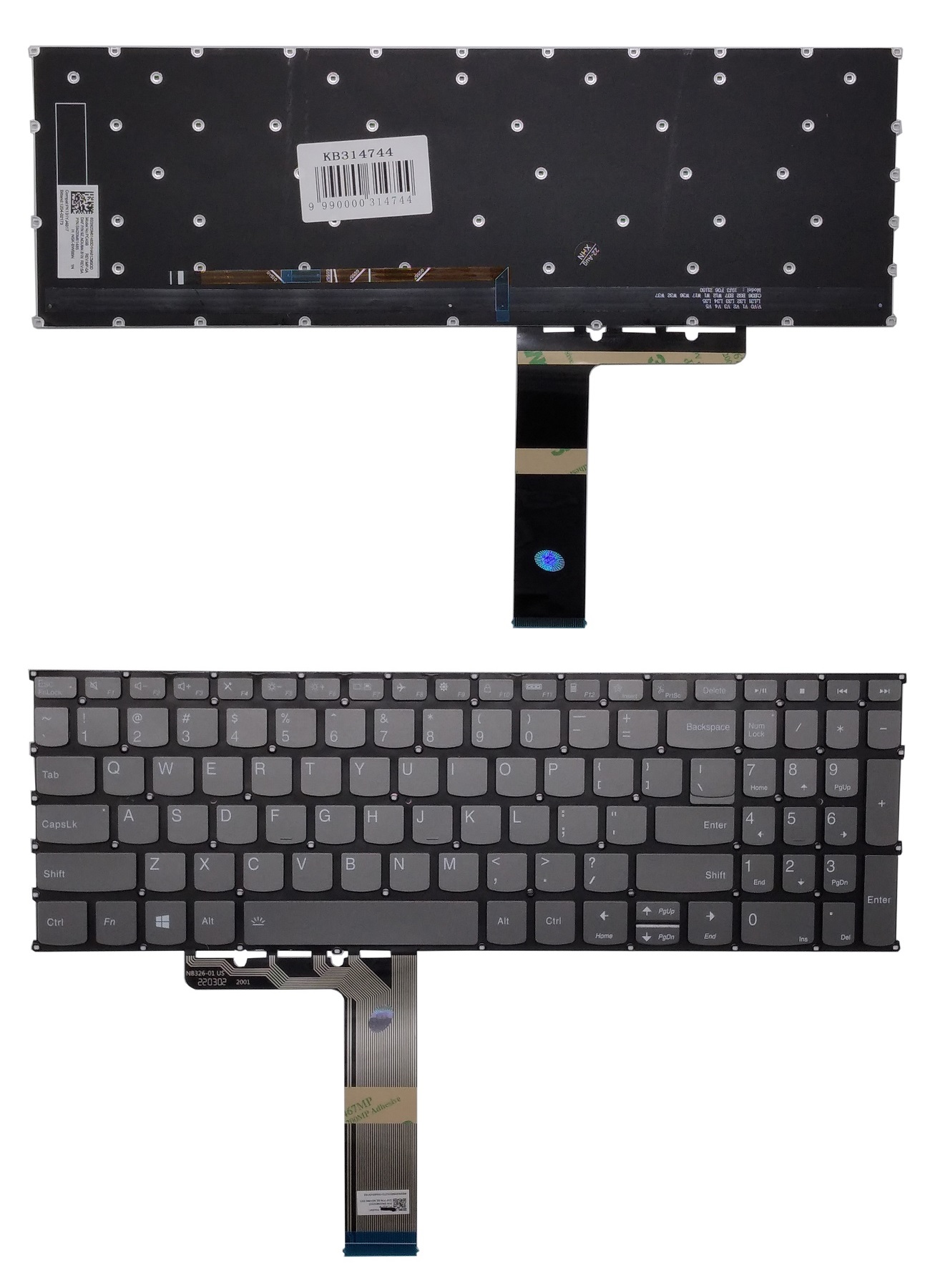 Keyboard LENOVO ThinkBook 15 G2, ar backlight, US