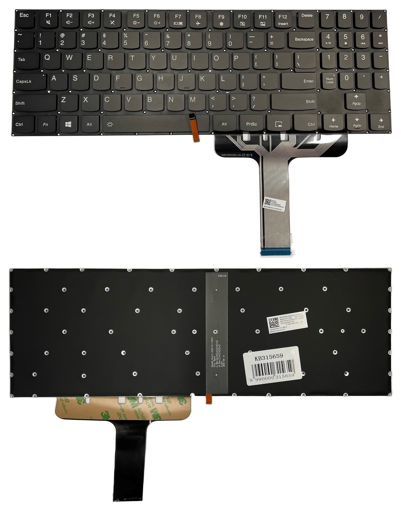 Keyboard LENOVO Legion Y530, ar balts Backlight, US