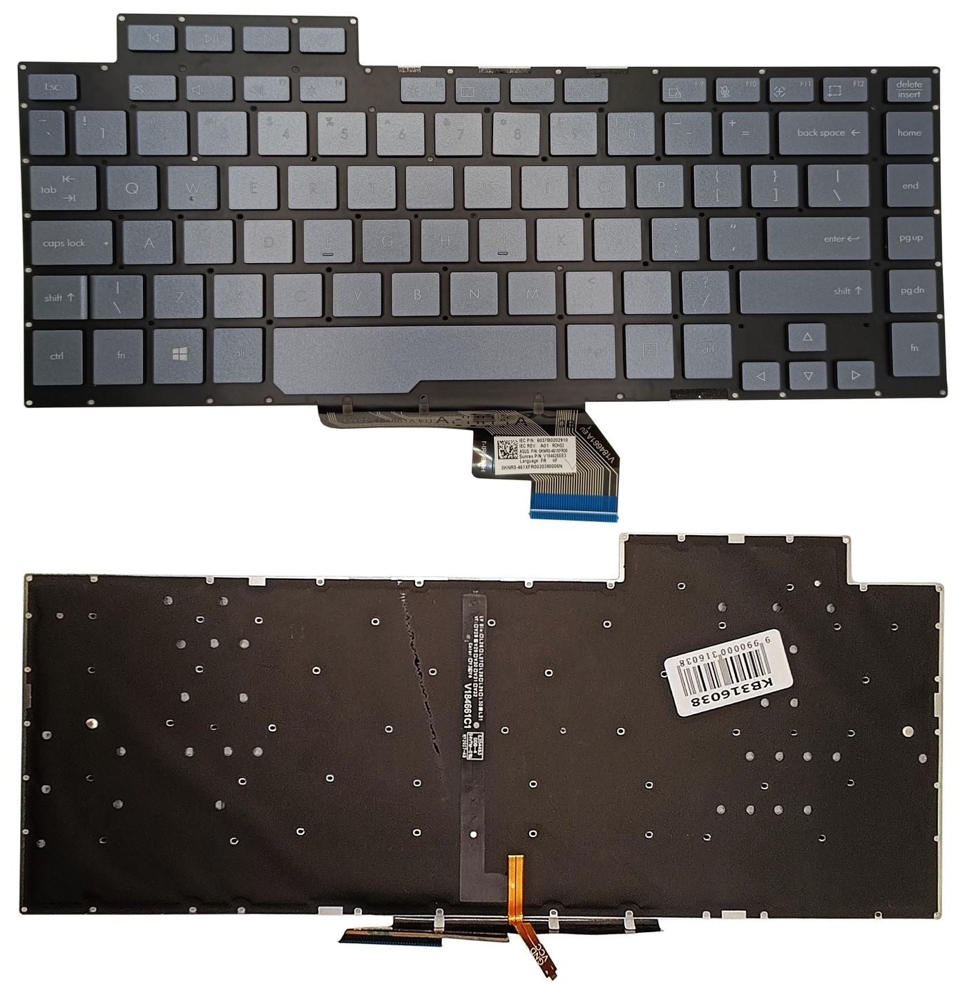 Keyboard ASUS Studio Book H500GV, US, ar backlight