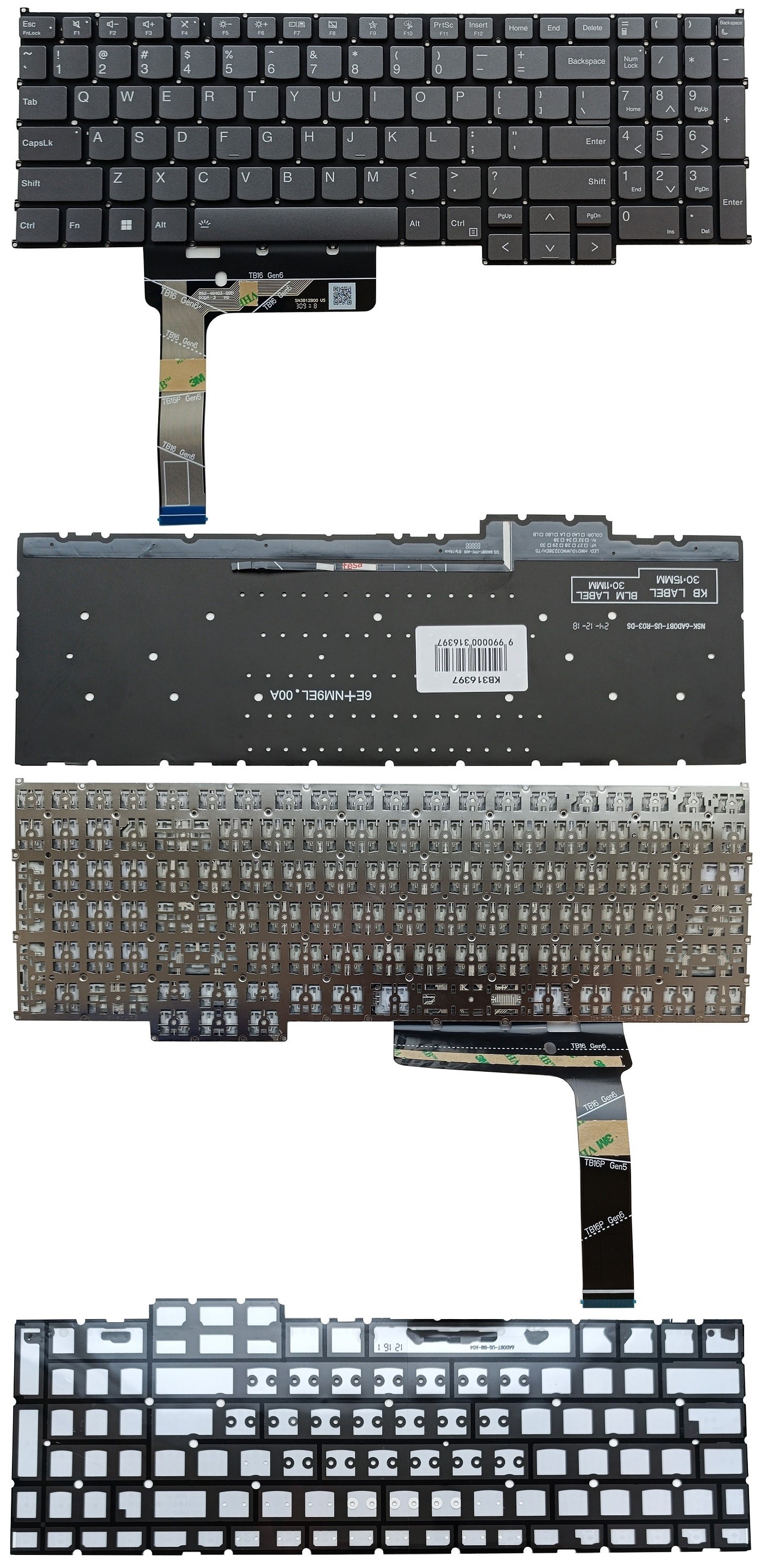 Keyboard LENOVO Thinkbook 16 G6, ar backlight, US