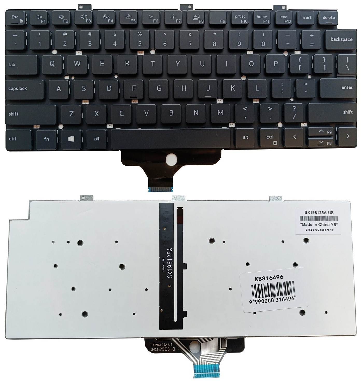 Keyboard DELL Latitude 5320, 5330, 5340, 7320, 7330, ar backlight, US