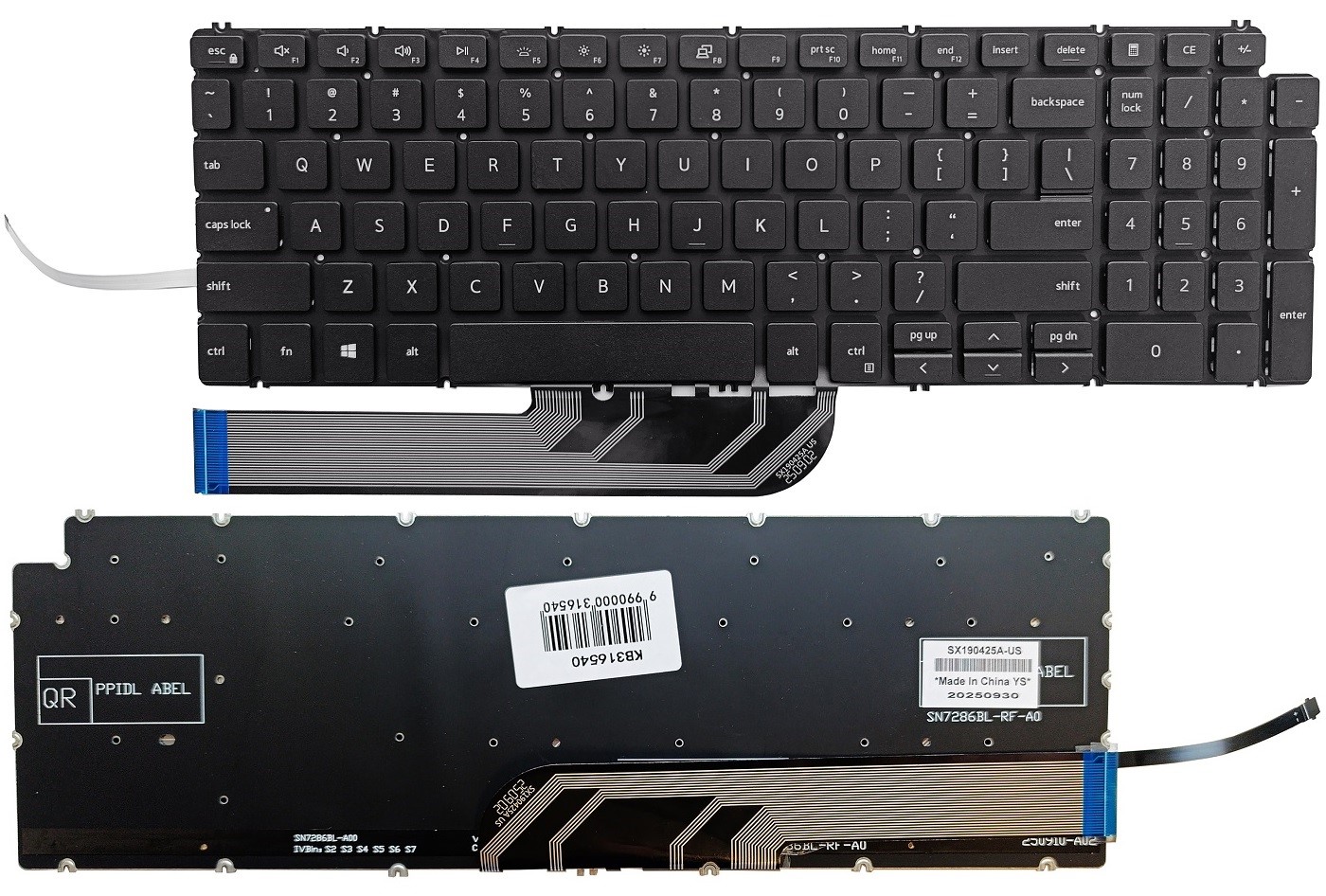 Keyboard DELL Vostro 3501, 3505, Inspiron 5598, 5584, 5502, ar backlight, US