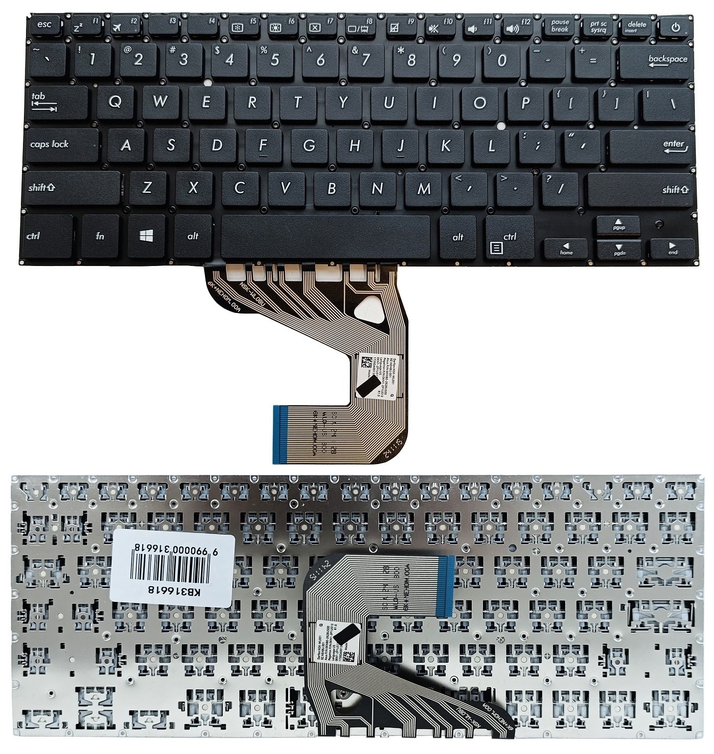 ASUS S406U, X406U, V406U, Y406U tastatūra, ASV izkārtojums